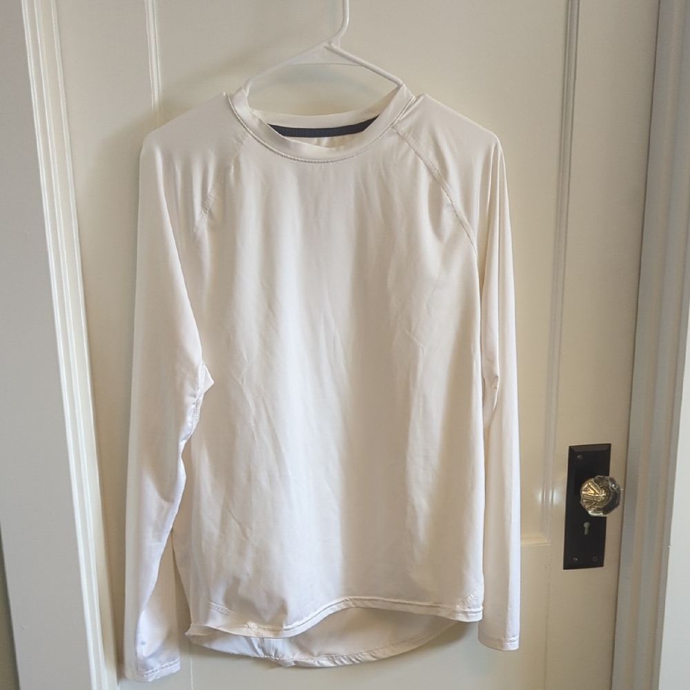 All In Motion women's white athletic shirt large